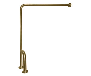 Barra de apoyo suelo-pared inox oro cepillado