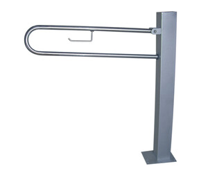 Barra de apoyo abatible suelo inox brillo