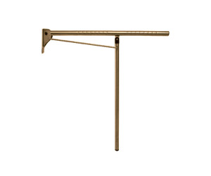 Barra de apoyo abatible mural-suelo inox bronce envejecido
