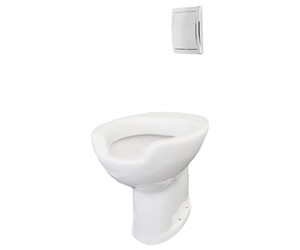 Inodoro Prestowash Basic Salida Pared con tapa asiento + 1000 A Blanco