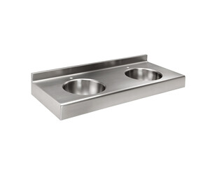 Lavabo múltiple Prestosan inox 2 senos mate