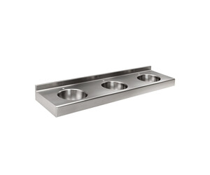 Lavabo múltiple Prestosan inox 3 senos mate